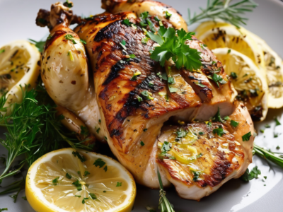 Волшебное горчичное цыпленок с пряными травами: простота и вкус в одном блюде! - готовое блюдо