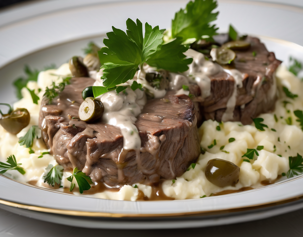 Бефстроганов: классика с грибами и огурцами - готовое блюдо